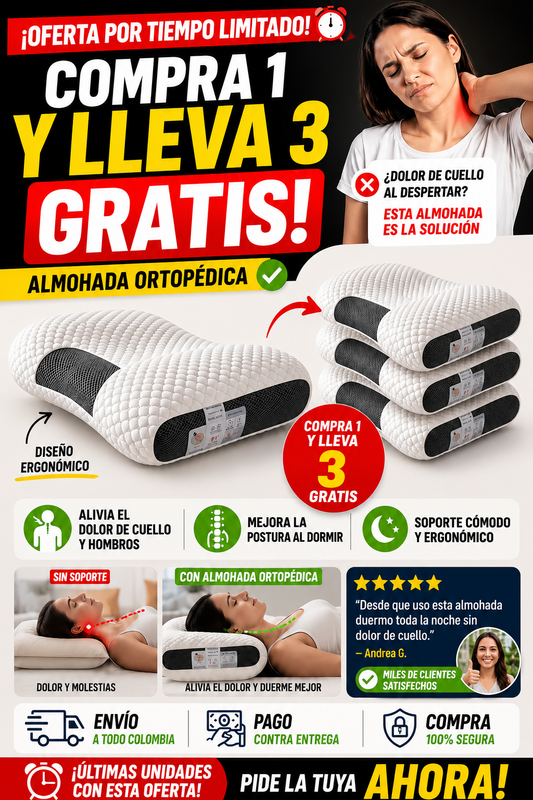 TeechConfort™ | ¡Últimas unidades! 4 almohadas por el precio de 1